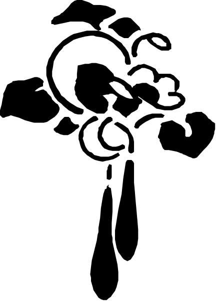 The image shows a black and white photo of an object with multiple parts that resemble a person standing next to it.