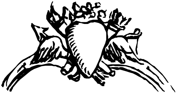 The image shows a black and white silhouette of an ice cream cone with two scoops on top against a dark background.
