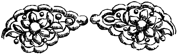 The image shows a black and white photo of an object with multiple holes along its length that resembles a piece of fabric or paper being held up to light in such a way as it casts shadows on itself, creating patterns across both sides; there is no text present within this small clip-art.