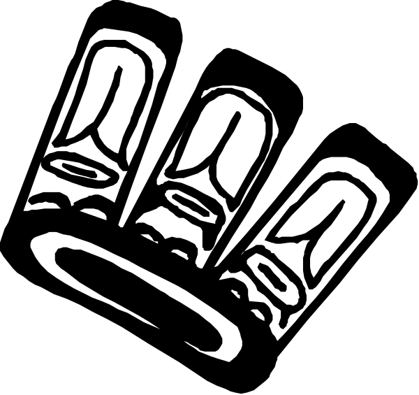 The black and white illustration shows a stylized depiction of three fingers with rings on them against an indistinct background; there is no text present in this image.