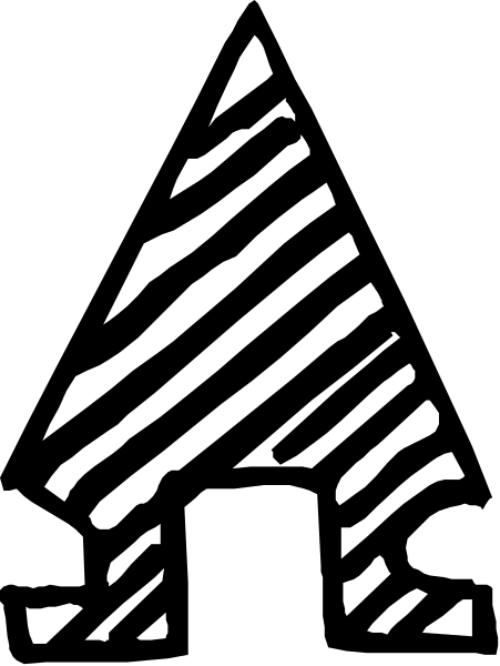 The black and white zebra stripe pattern on a gray background with an abstract tree shape at top right corner.