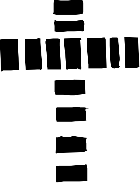 The image shows a black and white striped pattern with no discernible content within it.