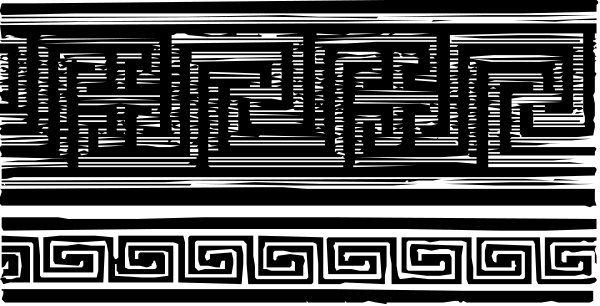 The image shows a black maze with white walls on each side.