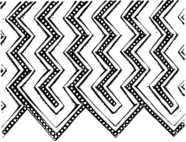 The image shows a black background with white dots arranged to form an abstract pattern that resembles waves or ripples in water.