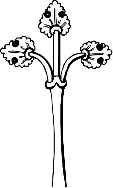 The black and white photo shows a coat of arms with heraldic elements such as lions rampant on either side of an escutcheon featuring what appears to be three crowns stacked vertically, all within a shield that is divided into four quarters by crosses saltire; the background consists of alternating stripes.