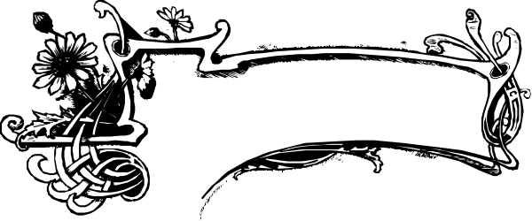 The black and white photo shows a floral design with intricate patterns on what appears to be fabric or paper.