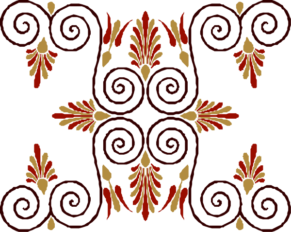 The image shows a pattern with swirls on it against a dark background.
