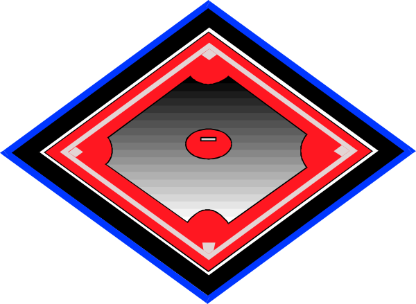 The image shows a stylized graphic with geometric shapes resembling an abstract design that could be interpreted as representing something like a diamond-shaped object within another larger shape; there is no text present in this clip-art image, and it appears to have been created using digital art techniques rather than traditional media.