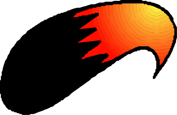The image shows a stylized graphic of an eagle with its wings spread out against a dark background.