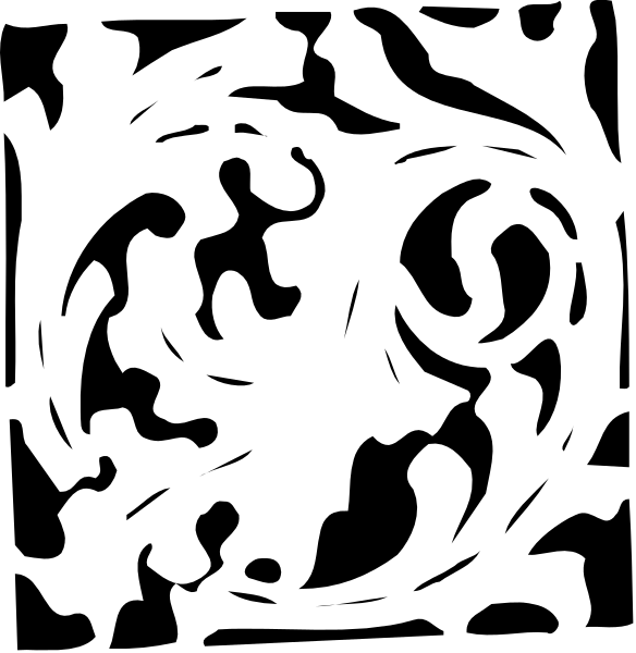 The image shows a simple black and white line drawing of two rectangles with lines connecting them at their corners to form an abstract shape resembling a stylized letter 'v'.