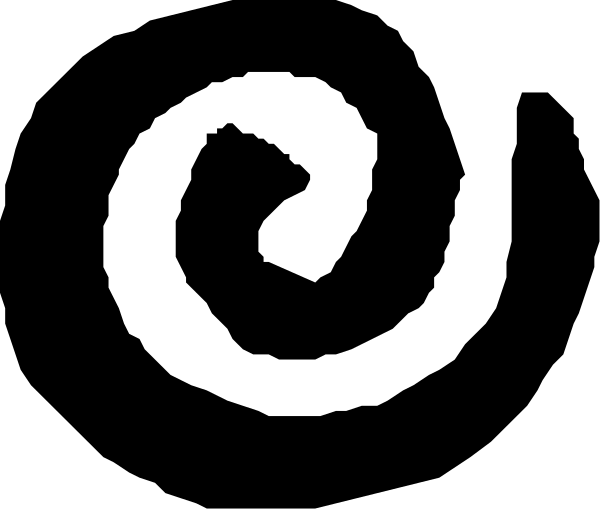 The image shows a black square with white lines forming an abstract pattern resembling a barcode on top of another rectangle that has horizontal stripes in shades of gray from light to darker tones.