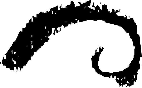 The image shows a black square with white dots on it against an indistinct background that appears to be darker than the foreground object.