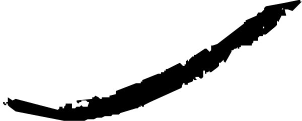 The image shows a black banner with white text that reads "Welcome to our new website."