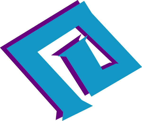 The image shows a stylized graphic with text that reads "D20" prominently displayed at its center in large letters against an abstract background featuring geometric shapes such as triangles and rectangles arranged to form what appears like a three-dimensional structure or maze, predominantly colored blue.