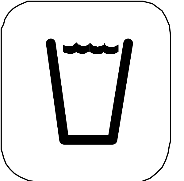 The black and white icon shows a glass of water with an ice cube on top to its left side, indicating that it is cold; below this image there's another smaller picture showing two glasses filled with liquid next to each other, suggesting comparison between them or perhaps different types of drinks being compared.