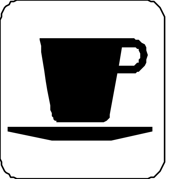 The image shows a black background with two white rectangles on top of each other; there is no additional content to provide details about any object, person, animal, action, or specific elements in this clip-art representation.