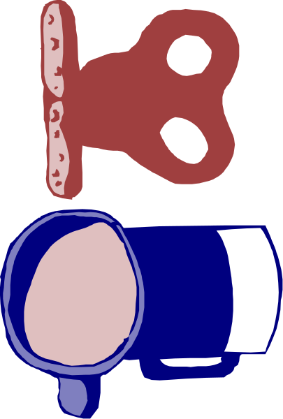 The image shows a cartoon of two items: on top left there's an ice cream cone with three scoops in shades of blue; below it is a cupcake topped with white frosting and sprinkles, also colored red and yellow respectively.