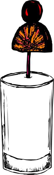 The black and white illustration shows a candle with two wicks inside an unlit glass jar on top of what appears to be a tablecloth patterned in shades of brown and tan.