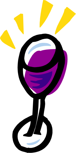The image shows a purple object with yellow highlights that resembles an eye peeking out from behind what appears to be a black curtain-like background on its left side.