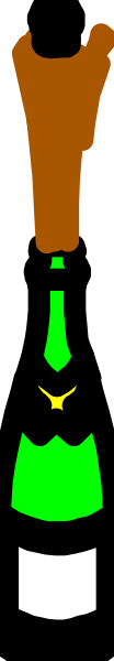 The image shows a person standing next to an object with green stripes on it; both items have black outlines against a gray background.