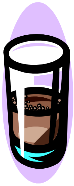 The image shows a purple vortex with an object inside it that appears to be a person's face on its side; there is no text present in this clip-art image.