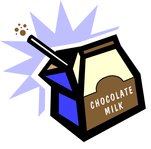The image shows a cartoon depiction of an ice cream cone with chocolate milk inside it on top of what appears to be a blue base that could represent water or another liquid ingredient for making ice cream cones, and there's text above reading "chocolate" indicating flavoring.