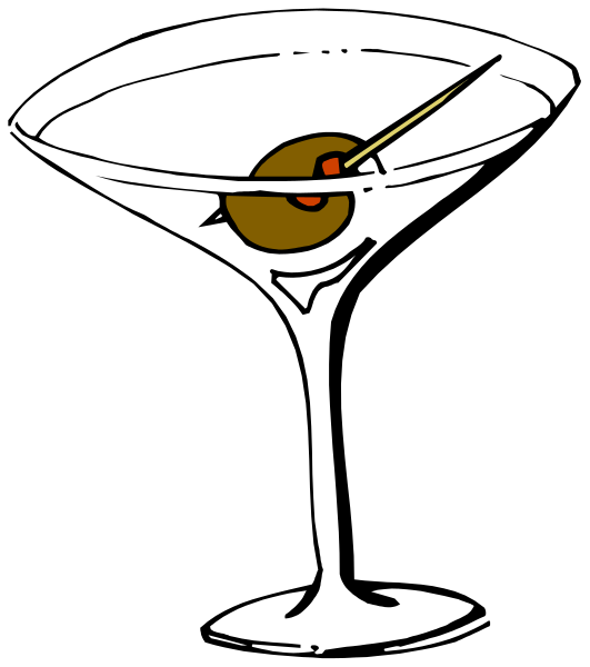 The image shows a black silhouette of an animal with antlers against a white background on its left side; there is no visible text in this small clip-art image.