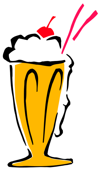 The image shows a cartoon of an ice cream cone with two scoops on top against a black background; there is also a red cherry atop one of the cones' scoops.
