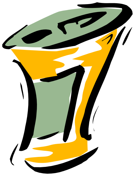 The image shows a stylized drawing of an ice cream cone with two scoops on top against a black background.