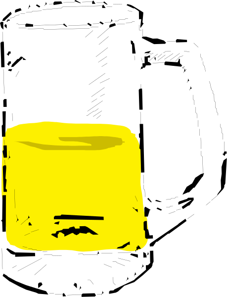 The image shows a yellow can with black text on it against a gray background.