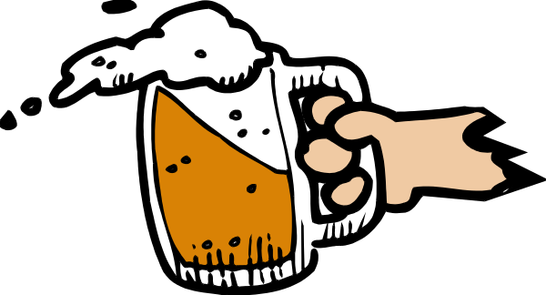 The black and white cartoon shows a hand holding an orange with two bites taken out of it next to a cupcake that has been bitten into as well.