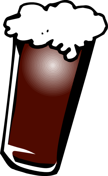The image shows a glass of beer with foam on top against a black background.