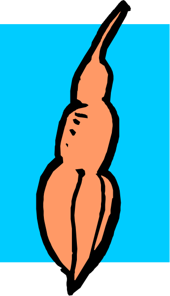 The image shows a blue background with an orange chili pepper on it.