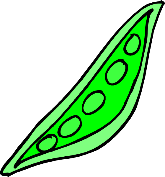 The image shows a green pepper with six seeds on it against a black background.