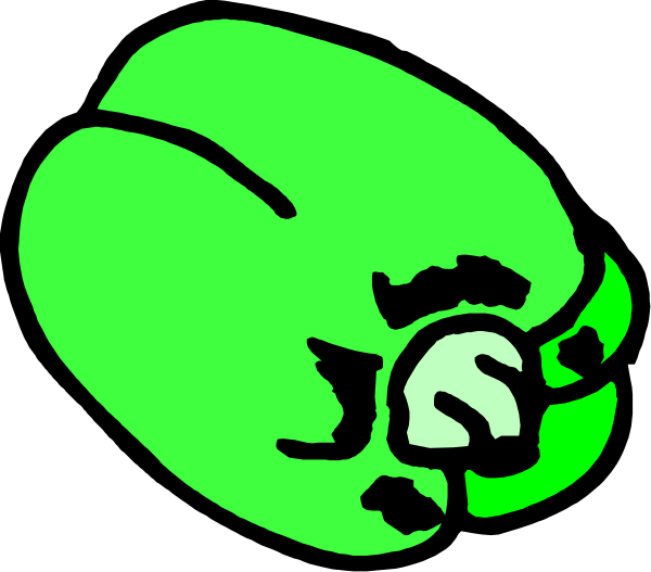 The image shows a green brain with two lobes on either side of it against a black background.