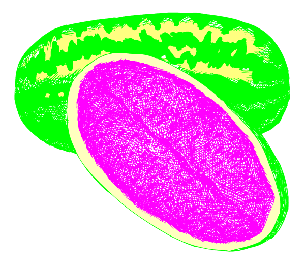 The image shows a purple fruit with green leaves on top of it against a black background.