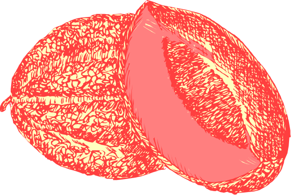 The image shows two red lips with a heart shape inside them on top of each other against a white background.