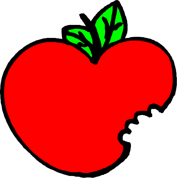 The image shows two apple emojis with a leaf on top of each other against a black background.