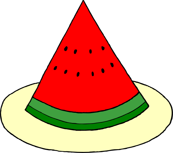 The image shows a slice of watermelon with cut pieces on top against an unidentified background.