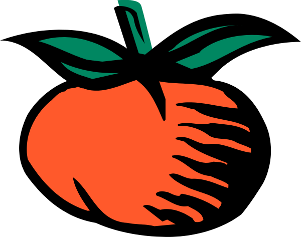 The image shows a stylized graphic of an apple with two hands reaching towards it from either side; there is no text present in this clip-art illustration.