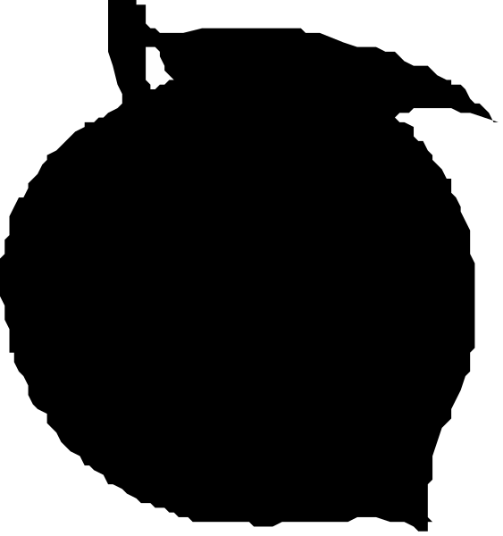 The black background of a night sky with two bright stars visible above an unidentified object on Earth's surface below them.