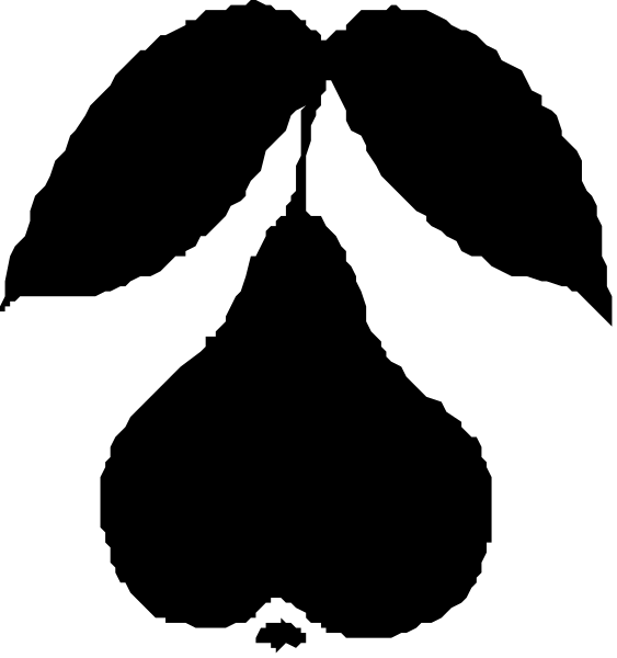 The image shows a simple black and white line drawing of three vertical bars with varying heights from left to right against an empty background.