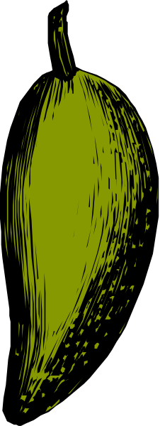 The image shows a banana with two distinct halves on either side of it against different backgrounds: green for left half and yellowish-green for right half.
