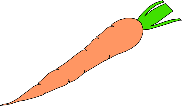 The image shows a carrot with an attached green leaf on top of it against a black background.