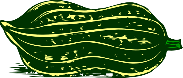 The image shows a green squash with yellow spots next to it on its right side is an illustration of what appears to be a cucumber in black ink against white background