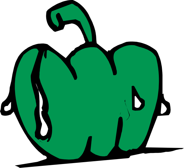 The image shows a black background with two green apples on it; there is no text present within this clip-art picture.