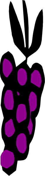 The image shows a gray background with purple dots arranged vertically down its center.