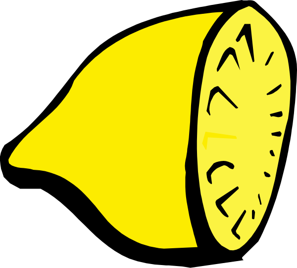 The image shows a yellow lemon with an eye on it next to a black pepper shaker.