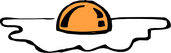 The image shows a black silhouette of an umbrella with orange highlights on it against a grey background.
