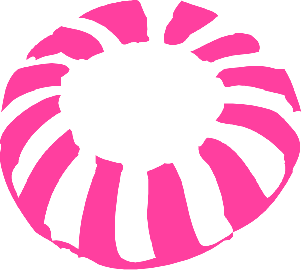 The image shows a black and white illustration of two eyes with pink pupils set against an unidentified background.